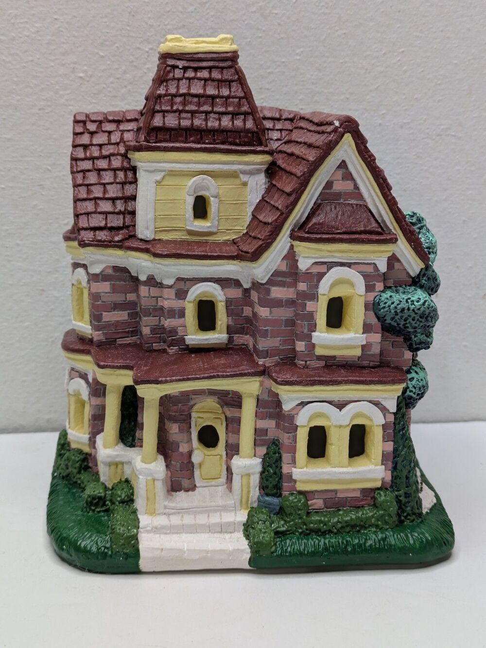 California Creations Brick House Christmas Village SPRING Edition Painted